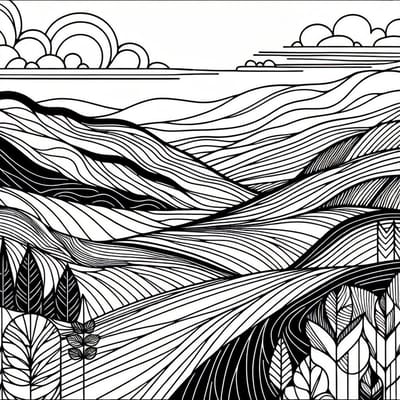 Line art zwart wit schilderij | Monochroom meesterwerk: abstracte lijnen dansen in zwart-wit symfonie | Kunst - 80x80 centimeter op Dibond | Foto op Dibond