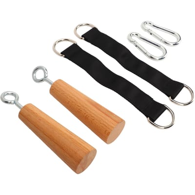 Houten Optrek Grips Houten Vinger Krachttrainer Home Gym Bovenlichaam Core Grip Krachttraining black