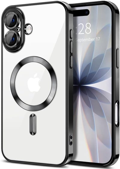 Hoesje Geschikt voor iPhone 17 Hoesje - Geschikt voor MagSafe - Arara siliconen Backcover - Zwart