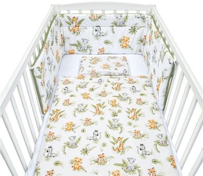 New Baby 3-delig beddengoed 100x135 cm Jungle - Dekbedovertrek
