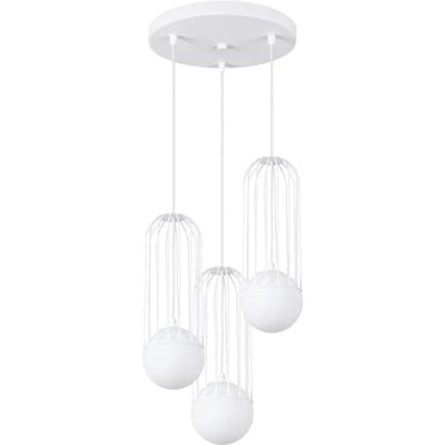 Sollux Lighting Hanglamp Brina - G9 - wit - staal - 115x34x34cm