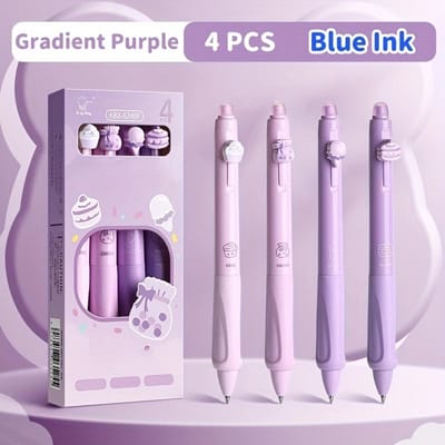 Intrekbare Uitwisbare Pen Set 0,5 mm, Sneldrogende Zwarte en Blauwe Inkt, Soepel Schrijven, Geschikt voor Studie, Kantoor, Journaling