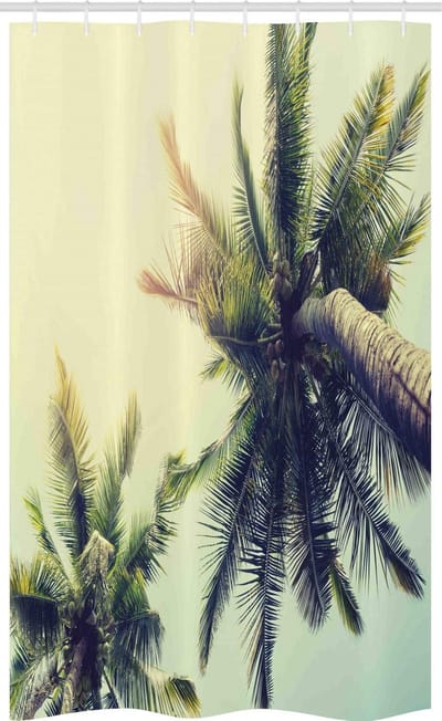 ABAKUHAUS Palm – Douchegordijn 120x180 cm – Tropisch, waterafstotend