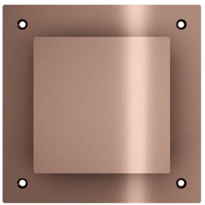 Hotbath &More VGVS015 ventilatierooster vierkant met schroeven geborsteld koper PVD