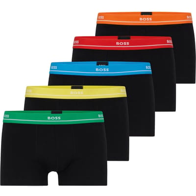 Boss Essential Trunk Boxershorts Heren (5-pack) - Maat S