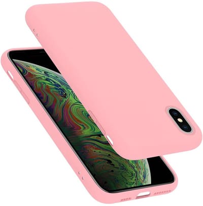 Cadorabo Hoesje geschikt voor Apple iPhone XS MAX in LIQUID ROZE - Beschermhoes gemaakt van flexibel TPU silicone Case Cover