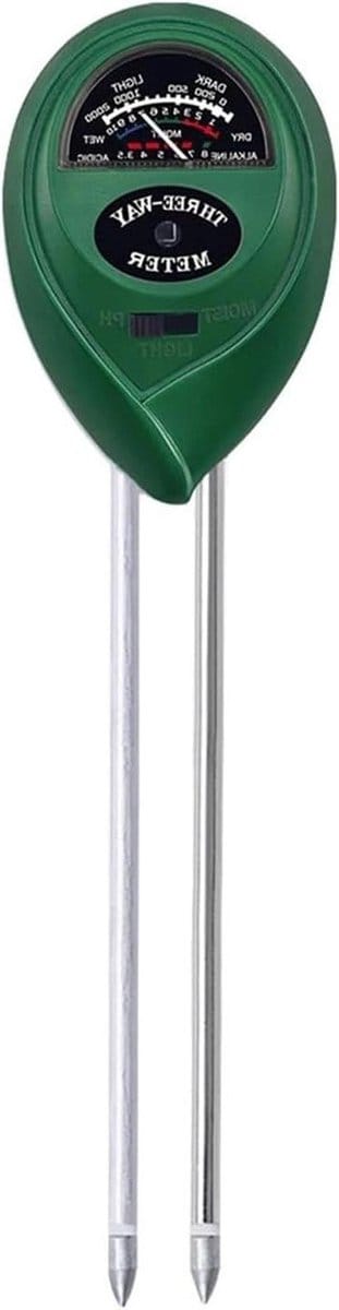 Bodemmeter - Grondtester Vochtmeter - Planten Verzorgen - 3-in-1 Meting - 17 cm Sonde - Groen