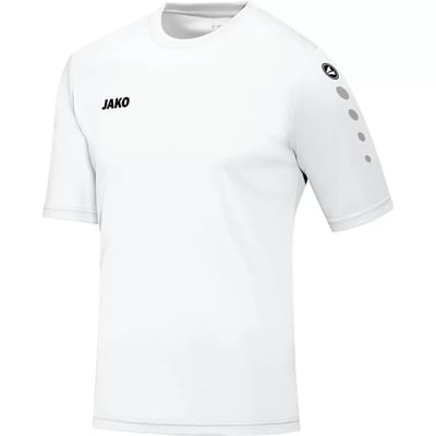 Jako Team Shirt Korte Mouw Kinderen - Wit | Maat: 116