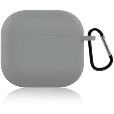 ShieldCase Siliconen Hoesje Geschikt voor Airpods 4 - Siliconen Case voor Apple Airpods 4 Case Hoesje - Grijs