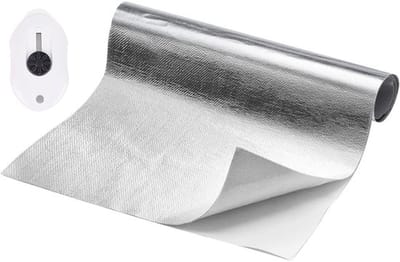 NTHProducts - Thermal Protection - Aluminised Adhesive Barrier - 60 x 250 cm - Hittebestendig - Isolatiemateriaal - Geschikt voor auto en motor