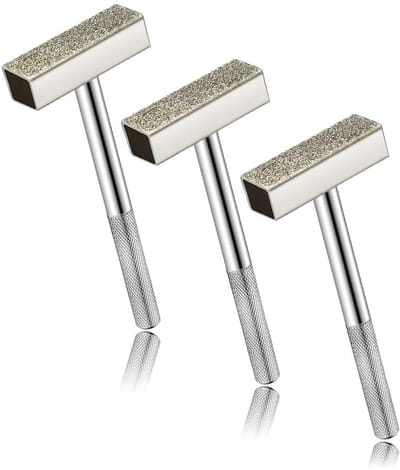 Dressuurschuurset - Diamantschuurmachine - Slijpstenen slijpen - Corrosiebestendig - 3 stuks - Zilverkleurig