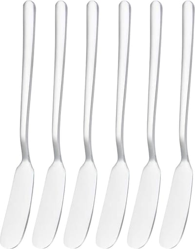 House of Husk Botermesjes Set - Zilver - RVS - Botermes - Smeermessen - Tapas Mesjes - 6 Stuks