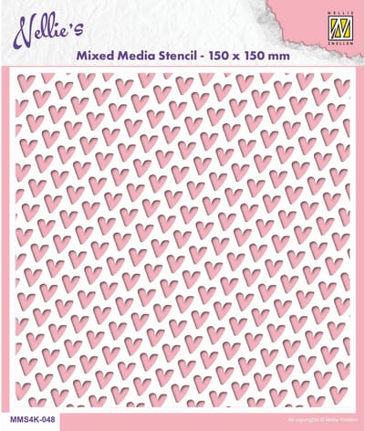 Nellie Snellen Stencil Hearts