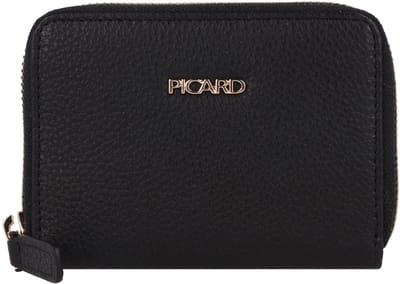 Picard Java Portemonnee RFID-bescherming Leer 11 cm - Dames - Horizontaal - schwarz