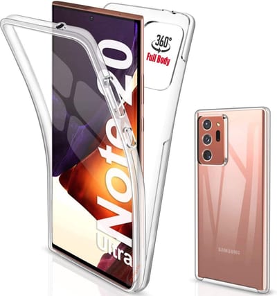Hoesje Geschikt Voor Samsung Galaxy Note 20 Ultra 360° TPU 2 in 1 Case Hoesje Transparant
