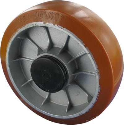 Hefwagen Wiel - Stuurwiel - Materiaal Verplaatsen - Kogellager Boring - 170x45 mm - Bruin