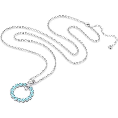 Colliers Swarovski Exalta Plaqué Rhodium, Cristal Synthétique pour Femmes 5643751 Silver|F white