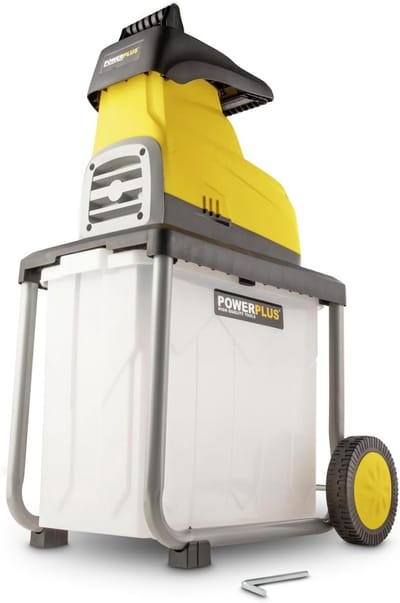 Elektrische Hakselaar - Takken Versnipperaar - Tuinafval Verwerken - Krachtige 2800W Motor - Max 45mm Dikte - Geel