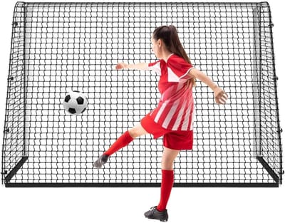 Oefennet Sport - Beschermingsnet Tuin - Vaardigheden Verbeteren - Knooploos Ontwerp - 3x3 Meter - Zwart