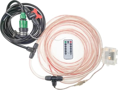 Trampoline Sproeier & Verlichting - Netbevestiging - Ø305cm - Multicolor