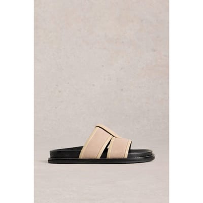 White Stuff Ziggy Slider Footbed Light Natural Maat: 3 | Sandalen Outlet | Dames | Zwart