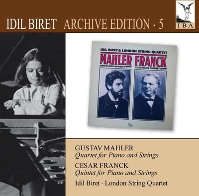 CD GUSTAV MAHLERM, CESAR FRANCK, IDIL - Kwartet Voor Piano En Strijkers / Qui IBA028 Idil Biret Arch 2010 Europa ObiClassical Gebruikt