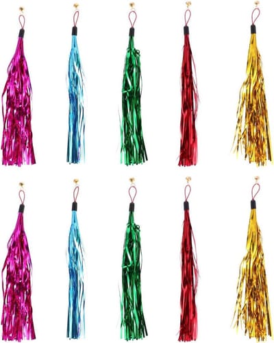 Katten Speelgoed Vullingen - Katten Accessoires - Interactief Spelen - Glitterkwastjes Design - 5 Stuks - Diverse Kleuren