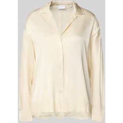 relaxed fit blouse van viscose met kant