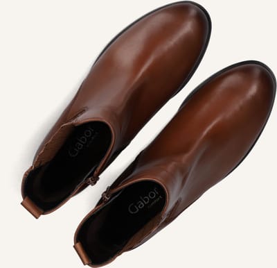 Gabor 022 Enkellaarsjes - Enkelboots met rits - Dames - Camel - Maat 36