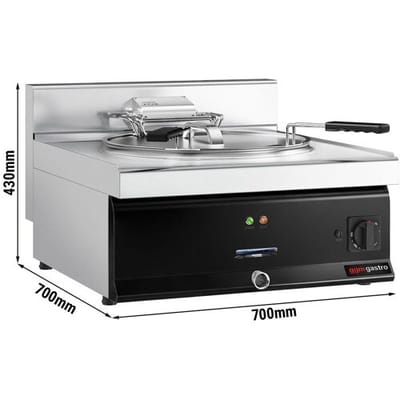 GGM Gastro Elektro Fisch Fritteuse - 25 Liter - 15 kW - Schwarz
