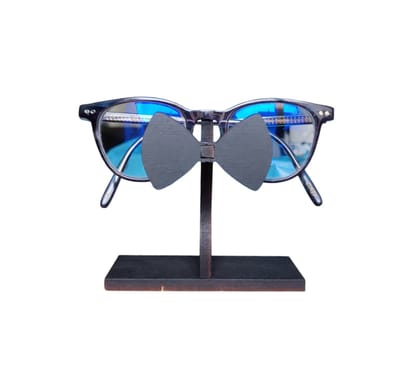 Djemzy - Brillenhouder met strik - brillenstandaard - brillendisplay - brilhouder - zwart