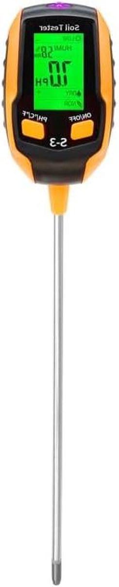 Bodemtester - Vochtmeter Planten - Planten Verzorgen - 4-in-1 Functies - 10 x 10 x 2.4 cm - Niet gespecificeerd