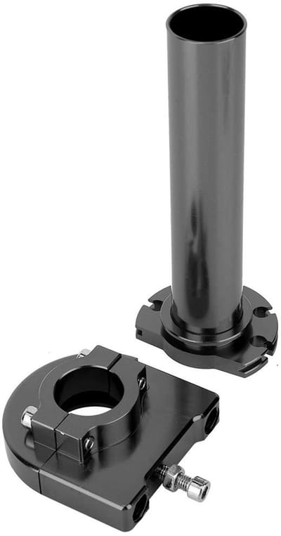 Dailygoods- Gasdraaigreep 22 mm - Aluminium - Motorfiets - Eenvoudige installatie - Goede prestaties - 100% nieuw - Motorhandgreep