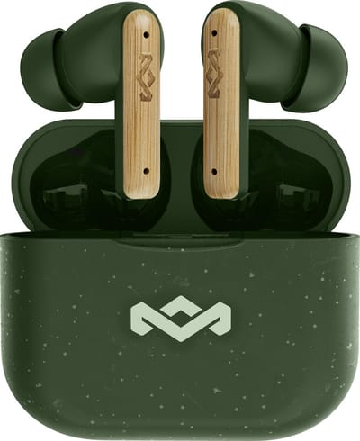 House of Marley Little Bird Draadloze Oordopjes - Bluetooth Oortjes Draadloos - 24 uur Batterijduur - Eco Friendly Design - Quickcharge - Touchbediening - Groen