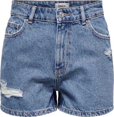 ONLY - ONLJAGGER HW MOM DNM SHORTS NOOS - Dames - Bermuda shorts