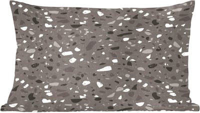 Sierkussens - Kussentjes Woonkamer - 60x40 cm - Terrazzo - Patroon - Grijs