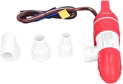 Lenspomp Boot - Bilgepomp Automatisch - Water Verpompen - Laag Profiel - 1100 GPH - Grijs