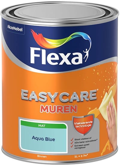 Flexa - Easycare Muren - Aqua Blue - Mengverf - 1 L