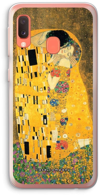 Case Company® - Hoesje geschikt voor Samsung Galaxy A20e hoesje - Der Kuss - Soft Cover Telefoonhoesje - Bescherming aan alle Kanten en Schermrand