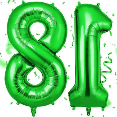 Grote 40 Inch Nummer Ballonnen en 18 Folie Ballonnen voor Verjaardagen, Bruiloften en Feestdecoraties