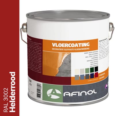 Afinol Vloercoating Helderrood (RAL 3002) 2,5 liter
