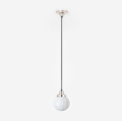 Hanglamp aan snoer Artichoke 20's Nikkel - Art Deco Trade