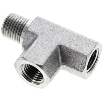 T-koppeling 1/4'' NPT Buitendraad x Binnendraad Staal 75psi (3863.75psi)