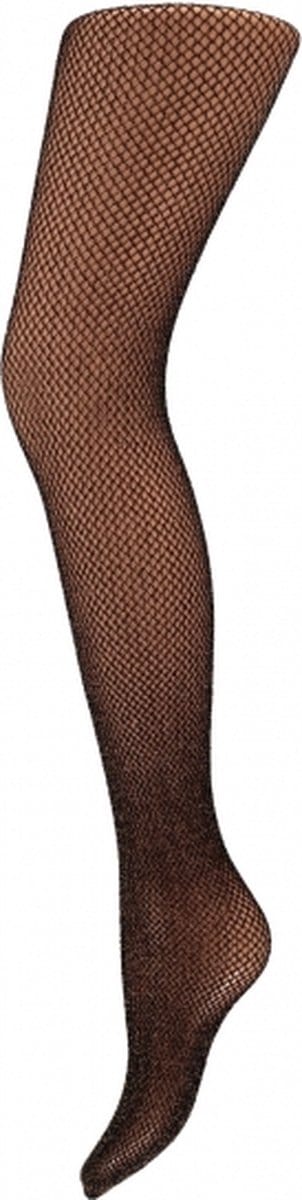 Apollo Verkleed netpanty - zwart met gouden glitters - Dames - Onesize L/XL