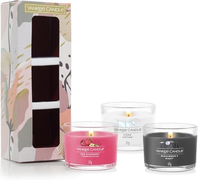Set van 3 Gevulde Votive Kaarsen Cadeauset