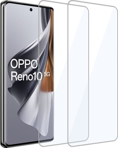 2x Geschikt voor OPPO Reno 10 / 10 Pro - Screenprotector - Beschermglas - GuardCover