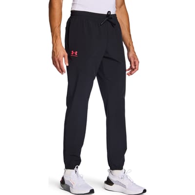 Under Armour Vibe Woven Broeken Heren - Zwart - Maat XL - Poly Woven