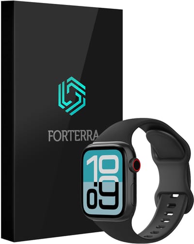 Smartwatchbandje Geschikt voor Apple Watch 1, 2, 3, 4, 5, 6, 7, 8, 9, SE - 38/40/41 mm - Verstelbaar Siliconen Bandje - Zwart