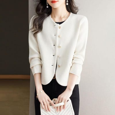 Kleine Geur Stijl Kort Jasje voor Dames Herfstkleding Nieuwe Stijl Top Casual Los Vest 2XL