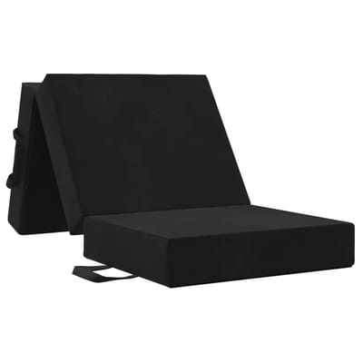 vidaXL - Vouwbare - Sofa - Bed - 75 - x - 63 - x - 45 - cm - Zwart